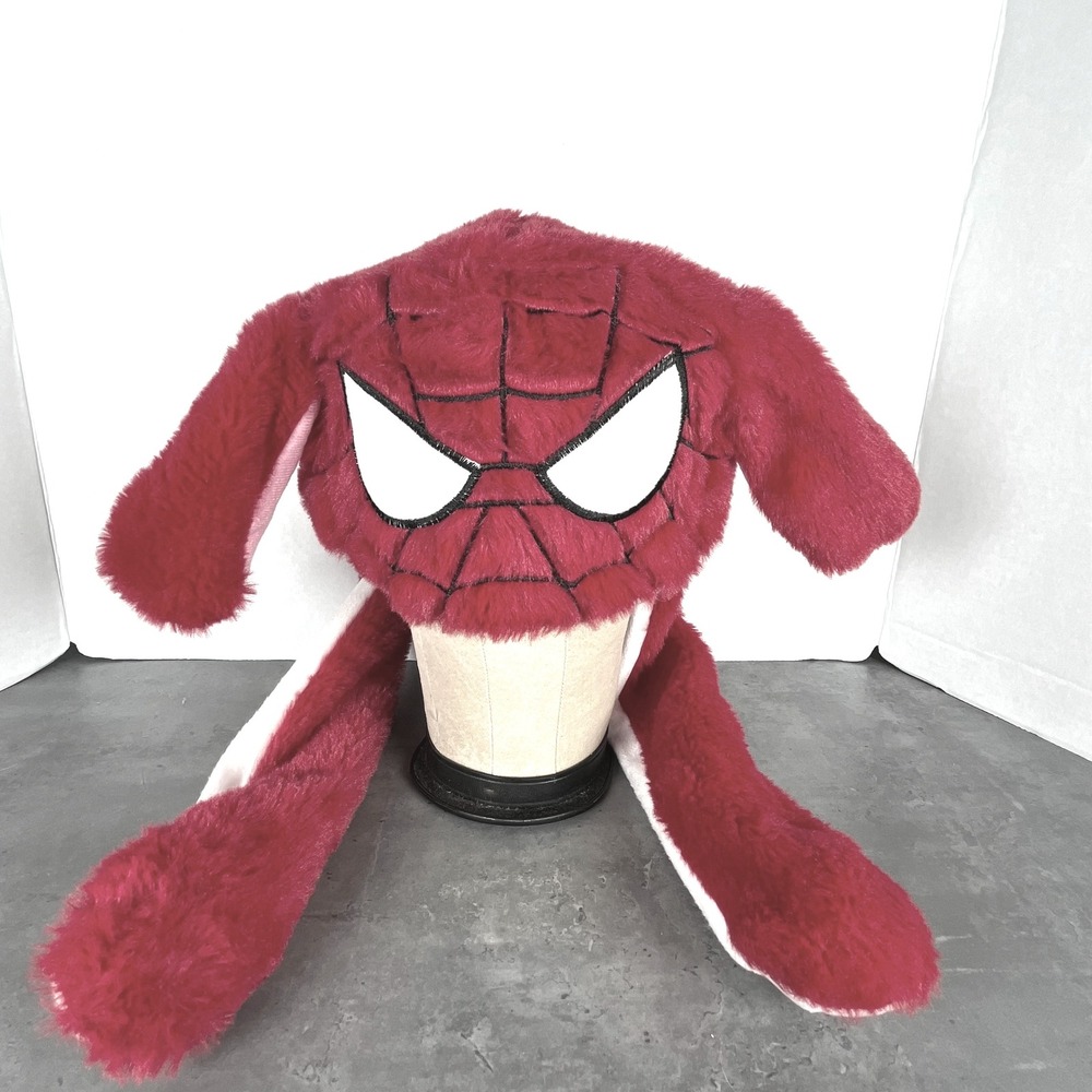 Spider Man Soft Plush Hat with Moving Ears Air‎ Pumps EUC